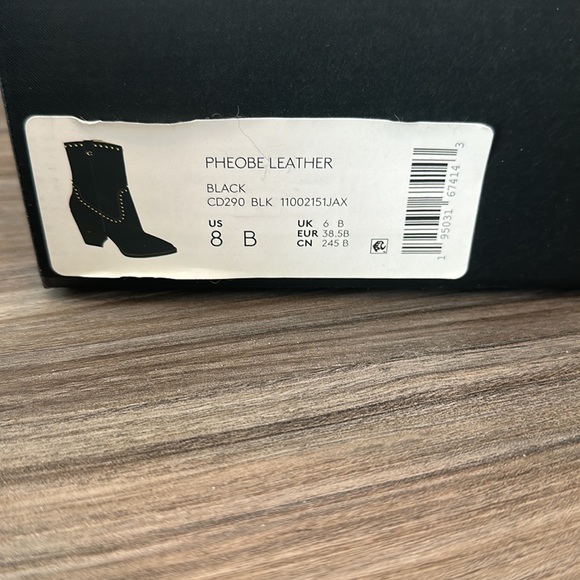 *BRAND NEW* Coach - Pheobe Boots (Black leather & Suede) - Picture 9 of 10